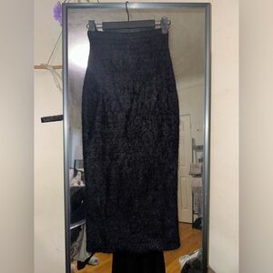 Helmut Lang Black Pencil Skirt